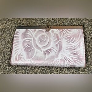 Patricia Nash Pink and White Floral Wallet